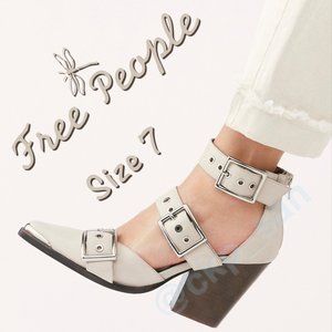 NWOT Free People Hendrix Heels Sz 7